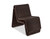 Wave Stackable Lounge Chair - Brown, Set of 2