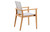 Dodger Stackable Sling Dining Arm Chair, Winter