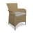 Savannah Natural Wicker Dining Chair w/ Wheat Cushion - Set of 2