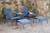 Ludlow Lounge Chair w/ Ottoman,Indigo