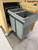 Fresco Ceramic Top Disposal Bin Cabinet on Wheels- Taupe