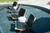 Arden 2 Adirondack Chair, Navy with Natural Teak - Set of 2