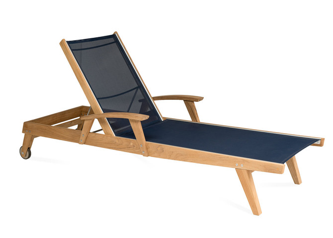 CO9 Design Bayhead Sling Chaise Lounge - Navy