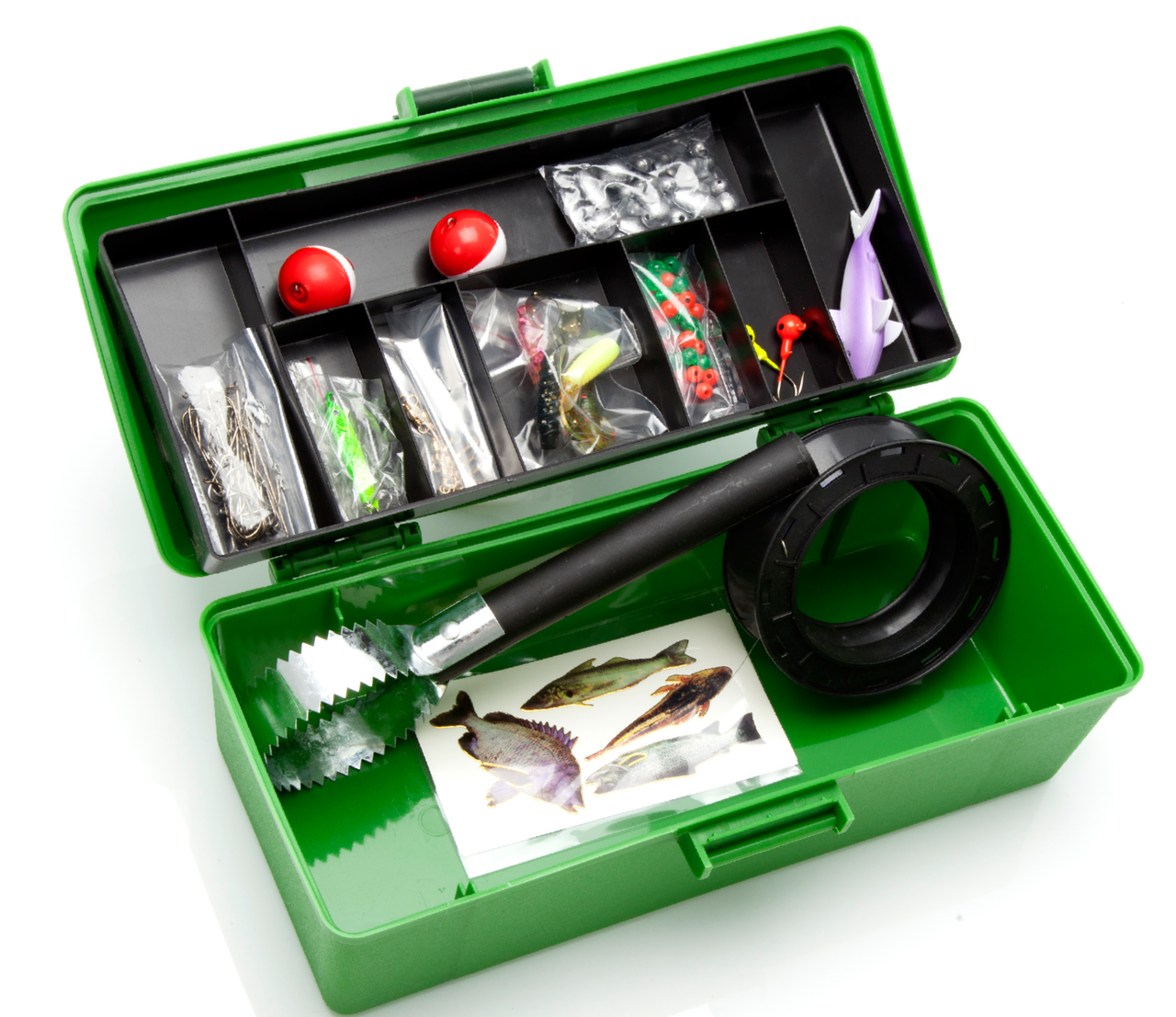 Force Ten Kids 130 Pc Fishing Tackle Box - OZTackle Fishing Gear