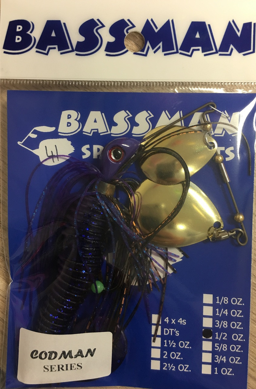 Bassman Spinnerbait Fishing Lure 1/2 oz. Codman Series