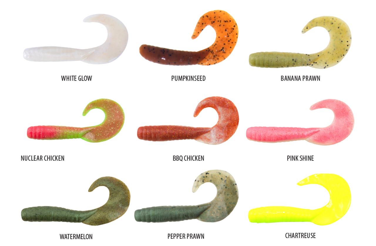 Berkley Minnow Grub 3 Inch Lure Banana Prawn