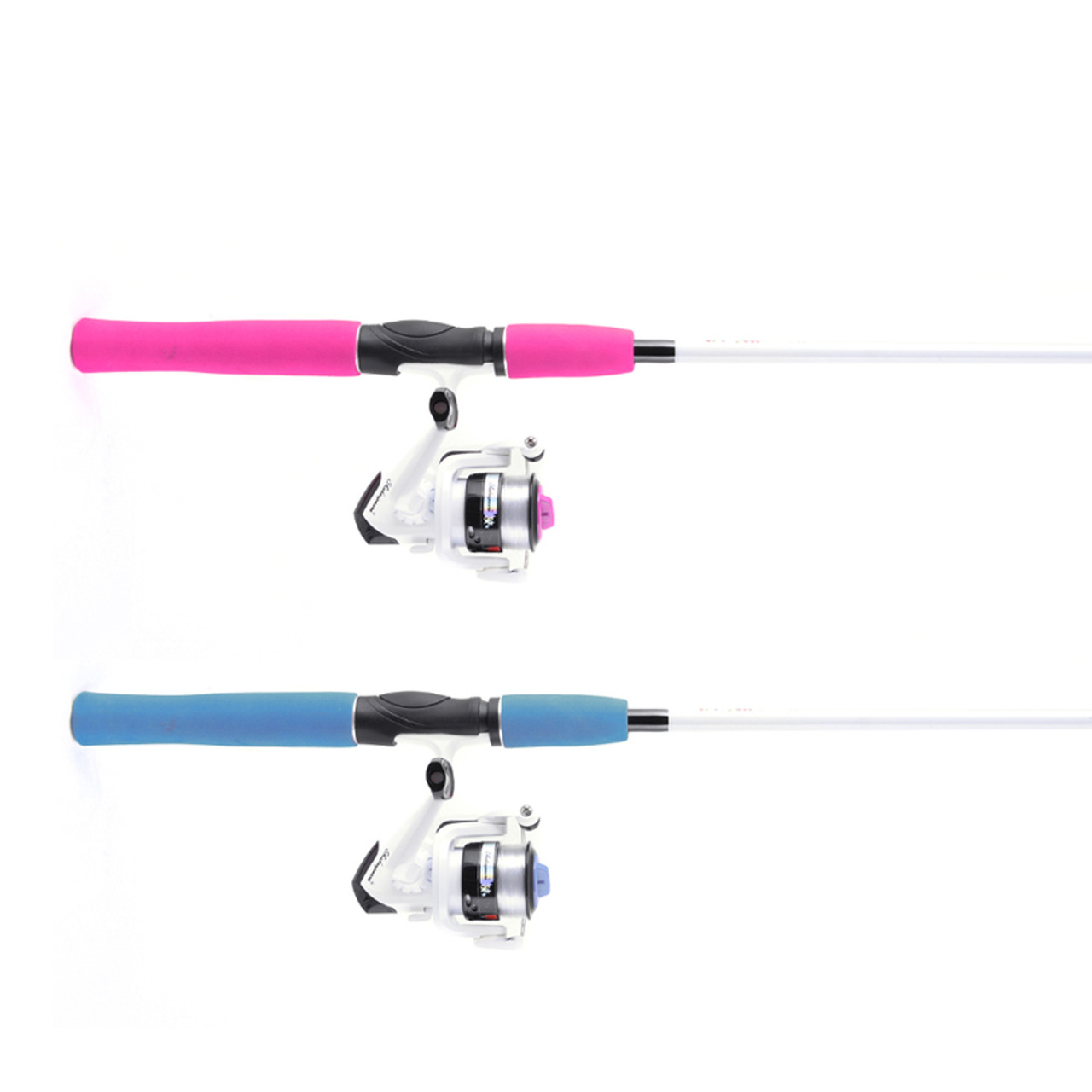 Blue Shakespeare 6 ft Hot Rod Kids Fishing Rod & Reel Combo With Design  Your Own Rod Stickers
