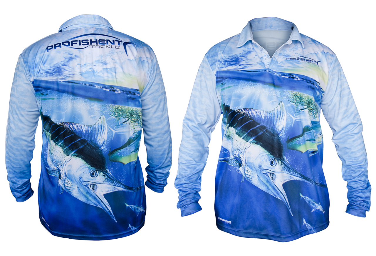 Profishent Tackle Fishing Shirt Sublimated Jew Fish Fishing Shirt #3XL