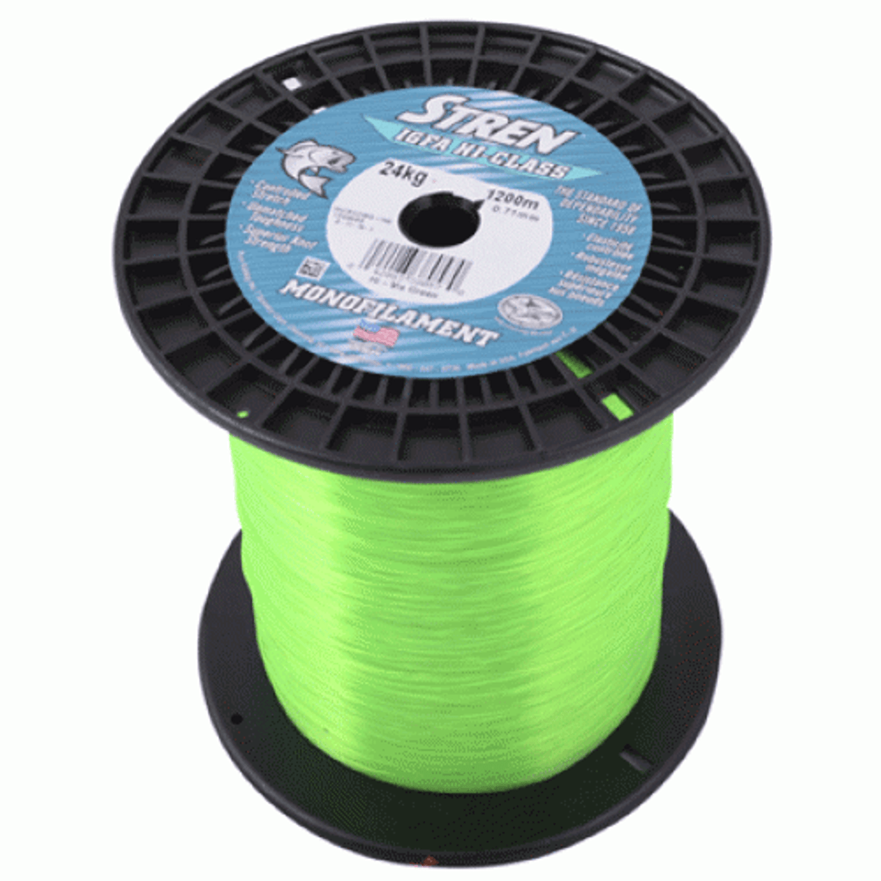 Ande Monster Monofilament Line - 3 lb. Spool - 30 lb. Test - Hi-Vis Yellow  - Melton Tackle