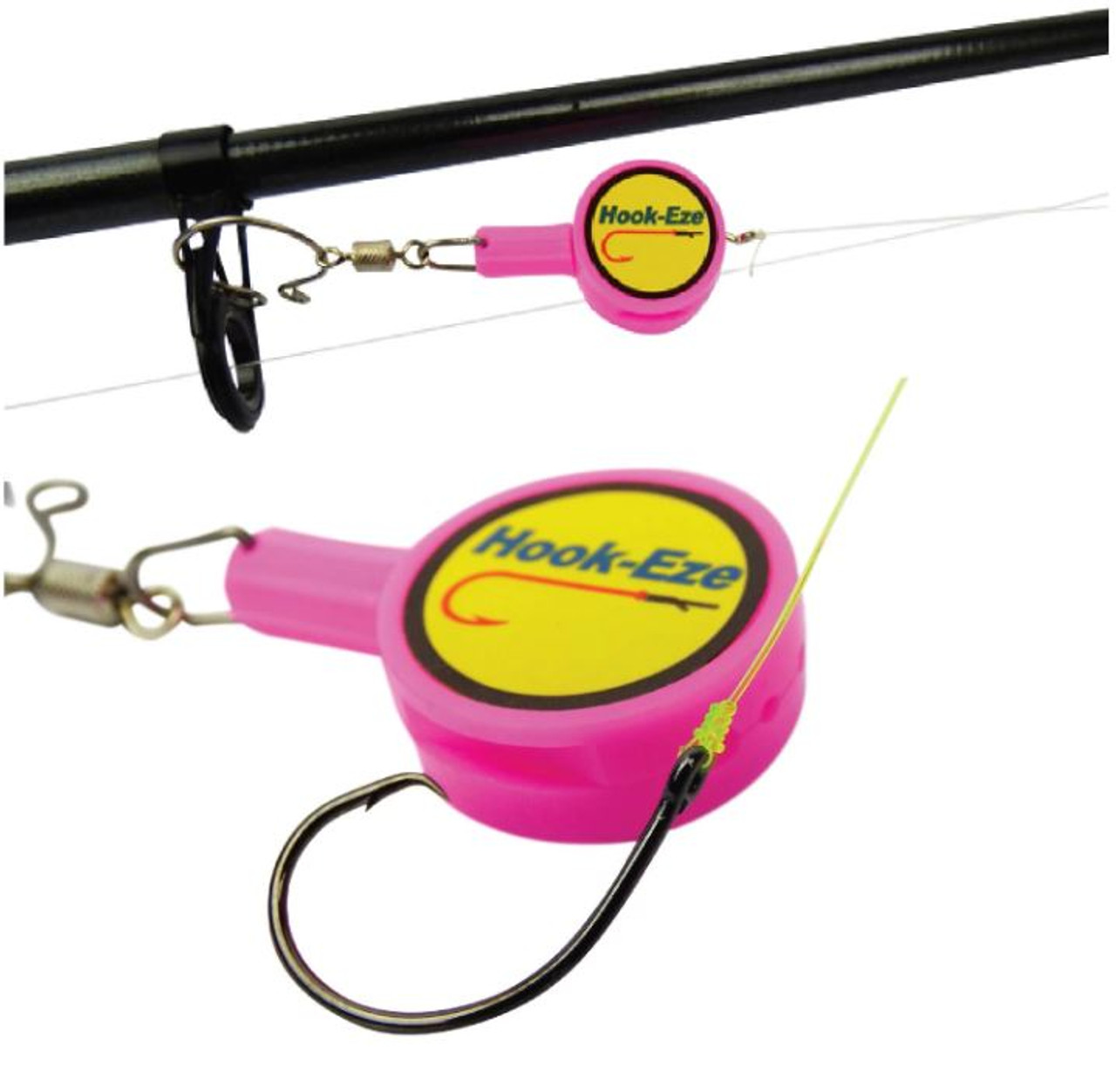 HOOK-EZE Fly Fishing Safe Knot Tying Tool, Standard Green ＆ Large Orange Combo - for Fishing Hooks, Jig Heads, Flies, Line Cutter, Swivels,並行輸入 HookEze Fishing Knot Tying Tool (Standard) | Pack of 2