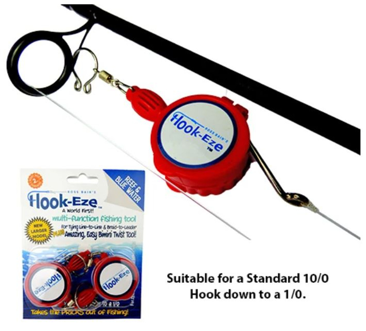 Hook-Eze Large Knot Tying Tool (Twin Pack)