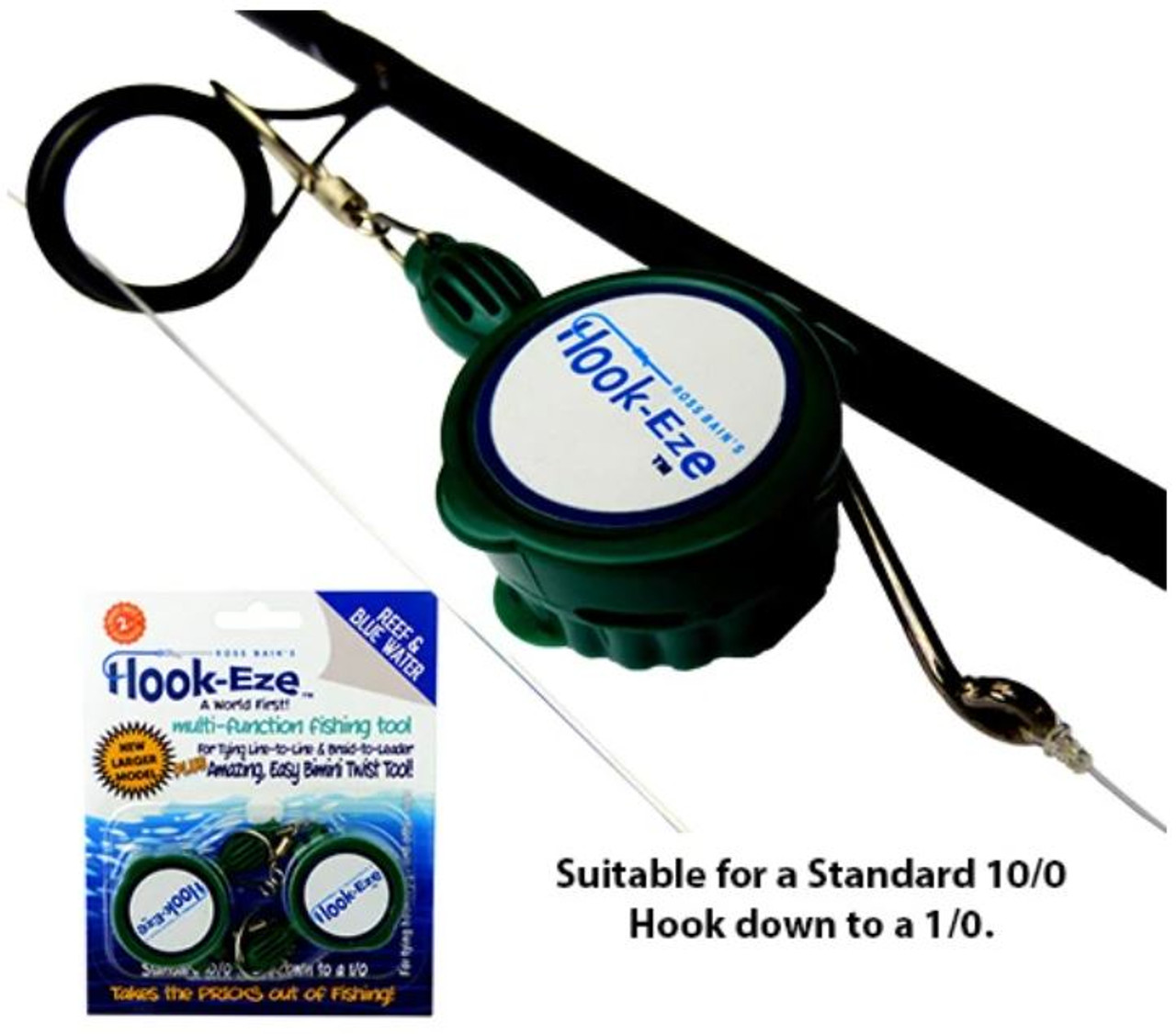 HookEze Fishing Nail Knot Tying Tool (Twin Pack)