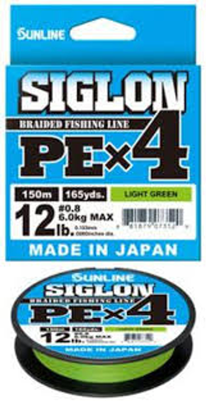 Sunline Siglon ADV PEx8 Multi Color 150m PE2.5 30LB Braided Fishing Line