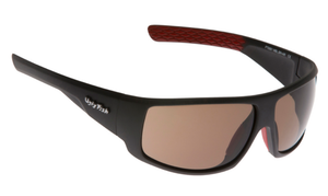 Ugly Fish Triacetate(TAC) Polarised Sunglasses PT6881 Matt Black TR90 Frame Brown Lens