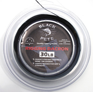 Black Pete 80lb x 50mtr  black rigging dacron ideal for game fishing rigs