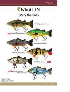 WESTIN BARRY THE BASS (HL/SB)FISHING LURE (LIVELY ROACH) WESTIN BARRY THE BASS (HL/SB)FISHING LURE (LIVELY ROACH)