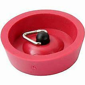 Red Rubber Sink Plug 25mm w/pull shackle Red Rubber Sink Plug 25mm w/pull shackle