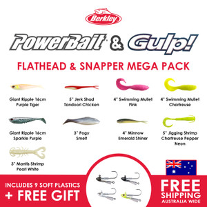 Berkley Flathead & Snapper MEGA Pack (with FREE Gift)