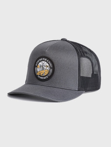 THE MAD HUEYS GOOD DAY - TWILL TRUCKER - CHARCOAL THE MAD HUEYS GOOD DAY - TWILL TRUCKER - CHARCOAL