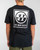 The Mad Hueys Split Peak Short Sleeve Tee Black