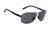 Ugly Fish Polarised Bifocal 2.50 Sunglasses Galaxy PN20011 Matt Black Frame Smoke Lens