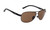 Ugly Fish Polarised Nylon Sunglasses Galaxy PN20011 Matt Black Frame Brown Lens