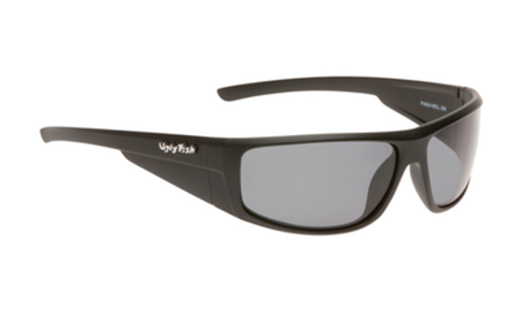 Ugly Fish TR-90 Polarised Sunglasses P8084 Matt Black Frame Smoke Lens