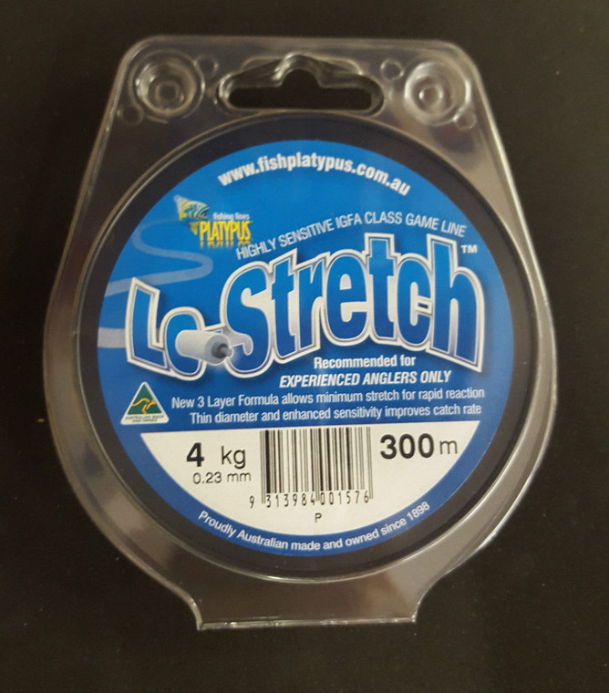 Platypus Lo Stretch mono IGFA rated game fishing line