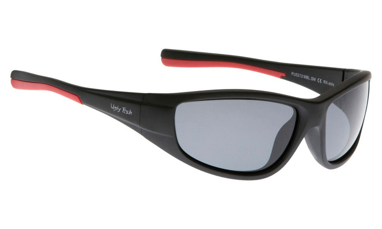 Ugly Fish Polarised Sunglasses PU5212 Matt Black Frame Smoke Lens