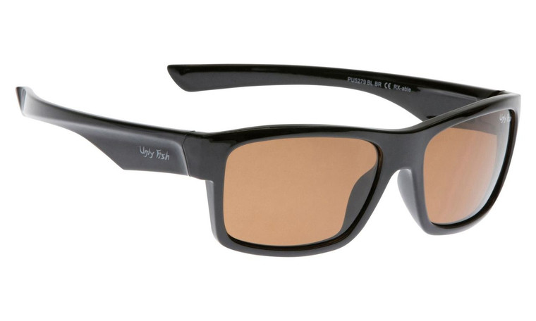 Ugly Fish Polarised Sunglasses PU5279 Black Frame Brown Lens