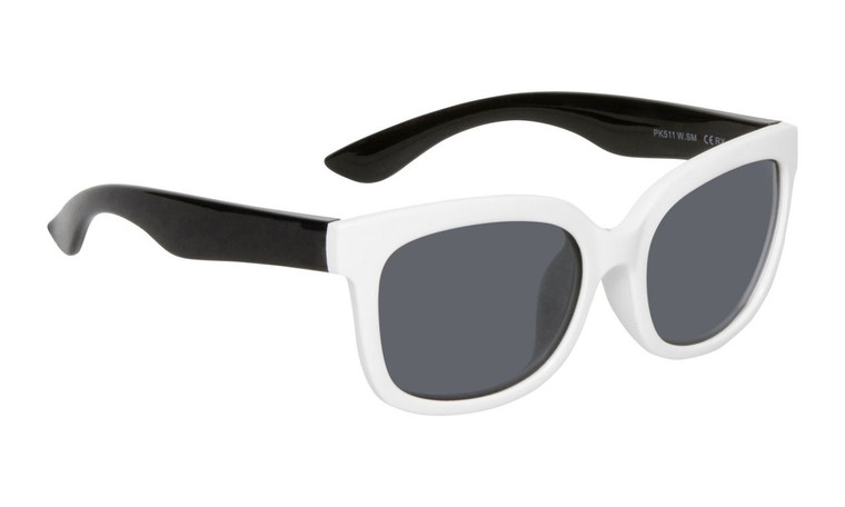 Ugly Fish Polarised Sunglasses PKM511 White Frame Smoke Lens 