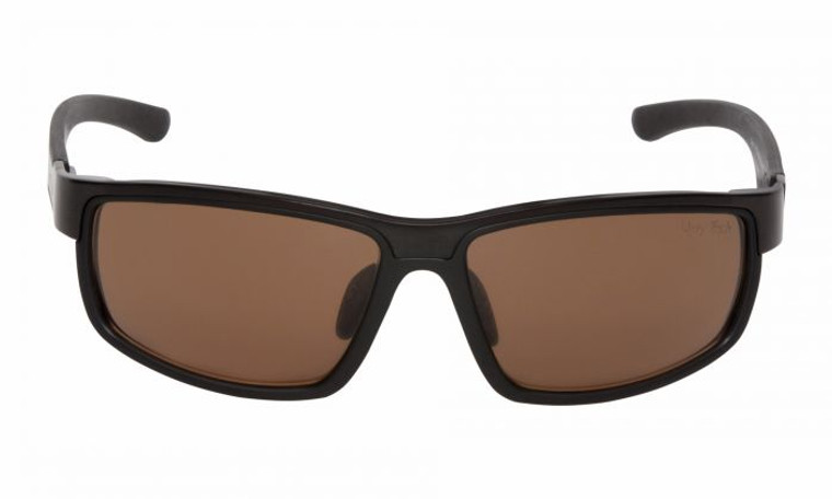 Ugly Fish Nylon Polarised Sunglasses Crest PT24006-Matt Black Frame/Brown Lens 