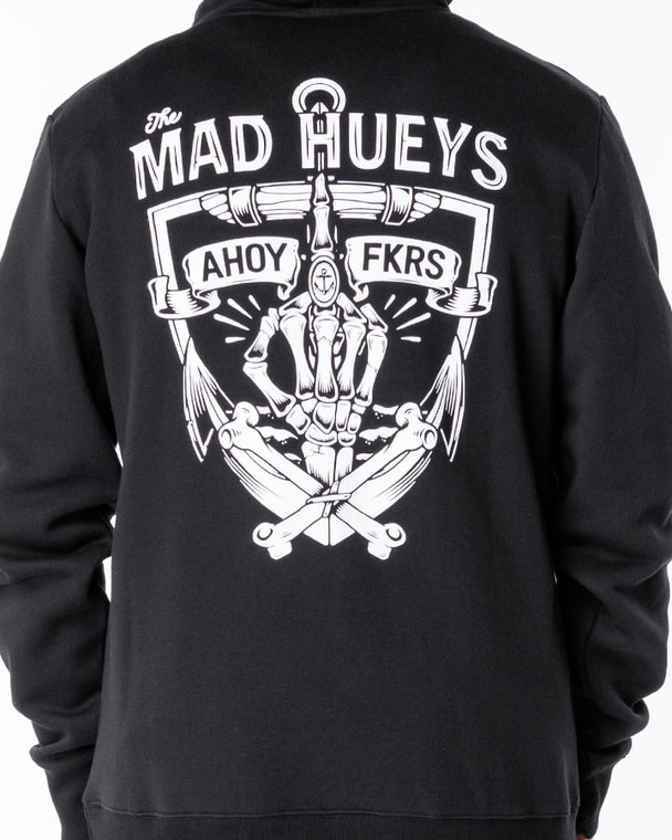 The Mad Hueys Give a Fk Pullover Black