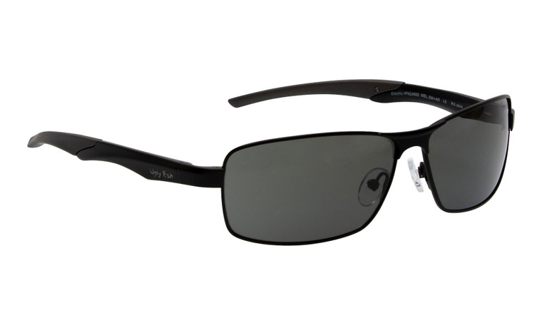 Ugly Fish Polarised Nylon Electric Sunglasses PN24665 Matt Black Frame Smoke Lens