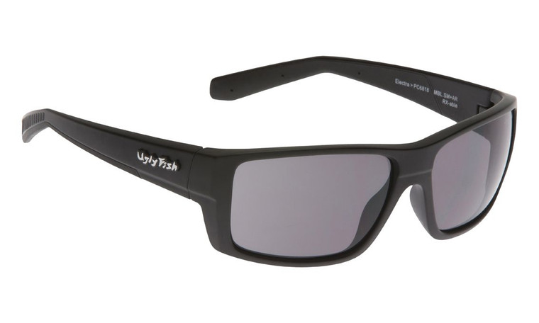 Ugly Fish Polarised PC Lens Sunglasses Electra PC5501 Matt Black Frame Smoke Lens