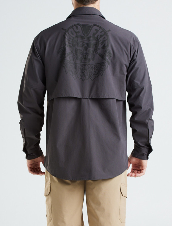 The Mad Hueys High Tide Fishing Shirt - Charcoal