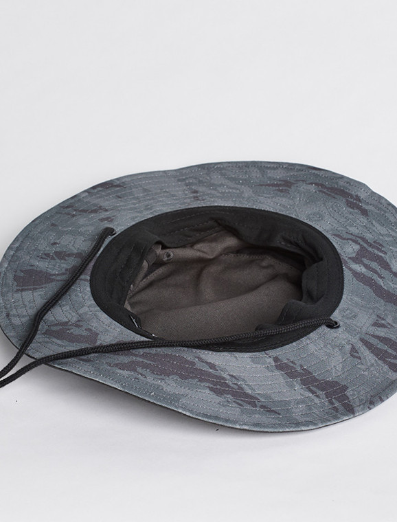 THE MAD HUEYS WIDE BRIM HAT - HOOKED - CHARCOAL