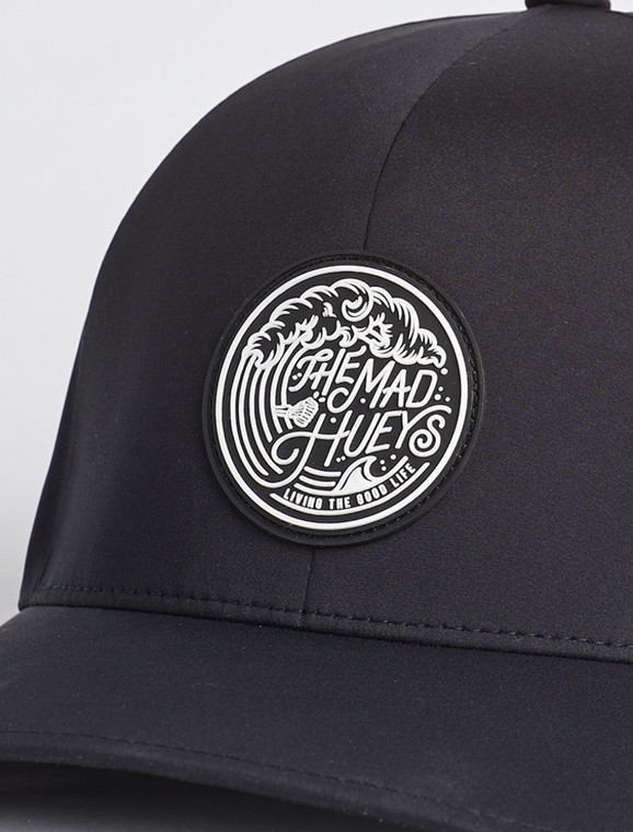 THE MAD HUEYS FLEXFIT STRAPBACK - BLACK