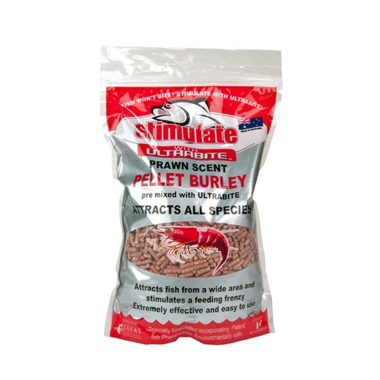 Stimulate Prawn Pellet Burley Pre-Mixed with Ultra bite - 1 kg!