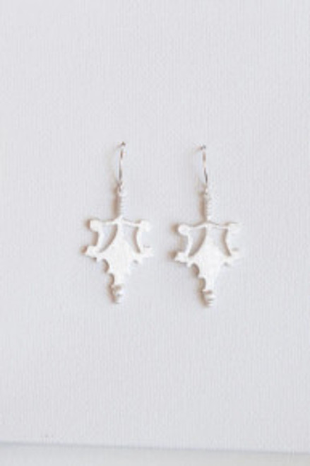 Harper Earrings - Silver - Brushed