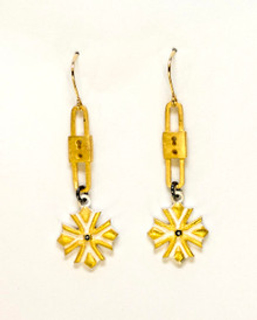 Pinwheel Earrings - Gold & Silver