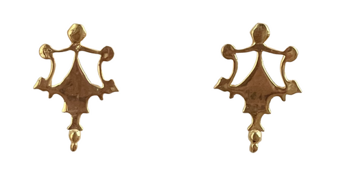 Harper Post Earrings - Gold