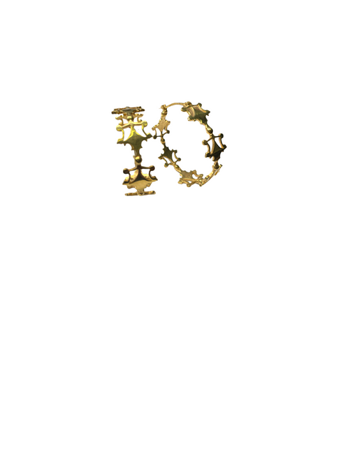 Harper Hoop  Earrings - Gold