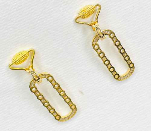 Maxine Oval Earrings - Gold