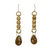 Rutilated Tear Earrings - Gold