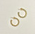 Maxine Diamond Hoop Earrings - Gold