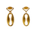 Pinch Post Earrings - Gold