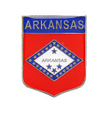 Arkansas Shield Lapel Pin