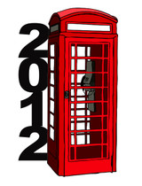 2012 London Phone Booth Lapel Pin