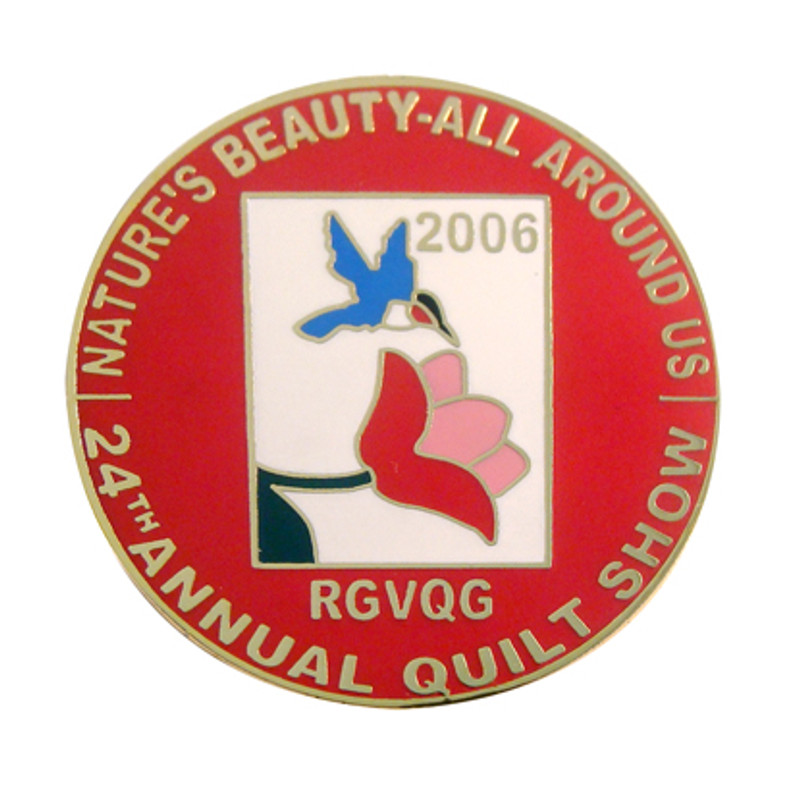 Personalized Custom Quilt Lapel Pins Pin / Stock Lapel Pins